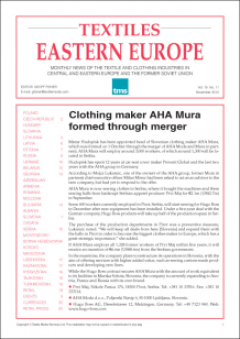 Textiles Eastern Europe cover