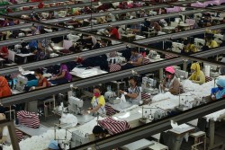 overhead of a garment factory in indonesia ilo